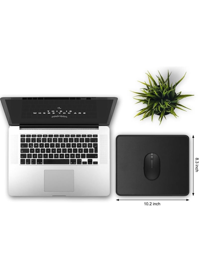 ChicAbode 3 حزمة الراحة الألعاب ماوس باد, غير انزلاق مطاط ماوس باد للمكتب, الكمبيوتر المحمول الكمبيوتر المحمول ماوس باد, غسالة السائبة ماوس باد للمنزل, مكتب, 10.2x8.3x0.16 بوصة, أسود - Image 2